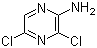 结构式 CAS# 873-42-7, 2-氨基-3,5-二氯吡嗪