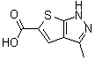 3-Methyl-1H-thieno[2,3-c]pyrazole-5-carboxylic acid molecular structure (CAS 873072-60-7)