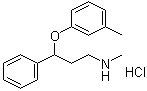 N-甲基-gamma-(3-甲基苯氧基)苯丙胺盐酸盐分子结构 (CAS 873310-28-2)