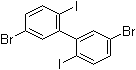 5,5'-Dibromo-2,2'-diiodo-1,1'-biphenyl molecular structure (CAS 873792-52-0)