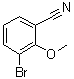 3-溴-2-甲氧基苯甲腈分子结构 (CAS 874472-98-7)