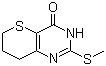 7,8-Dihydro-2-(methylthio)-3H-thiopyrano[3,2-d]pyrimidin-4(6H)-one molecular structure (CAS 87466-55-5)