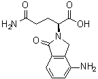 (alphaS)-4-Amino-alpha-(3-amino-3-oxopropyl)-1,3-dihydro-1-oxo-2H-isoindole-2-acetic acid molecular structure (CAS 874760-69-7)