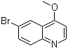 结构式 CAS# 874792-20-8, 6-溴-4-甲氧基喹啉
