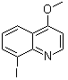 结构式 CAS# 874831-34-2, 8-碘-4-甲氧基喹啉