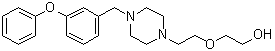 2-[2-[4-[(3-Phenoxyphenyl)methyl]-1-piperazinyl]ethoxy]ethanol molecular structure (CAS 874911-96-3)