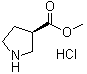 Methyl (3R)-3-pyrrolidinecarboxylate hydrochloride molecular structure (CAS 874964-22-4)