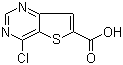 4-Chlorothieno[3,2-d]pyrimidine-6-carboxylic acid molecular structure (CAS 875515-76-7)