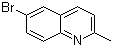 结构式 CAS# 877-42-9, 6-溴-2-甲基喹啉