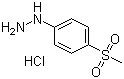 结构式 CAS# 877-66-7, 4-甲磺酰基苯肼盐酸盐; 对甲磺酰基苯肼盐酸盐