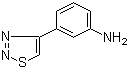 结构式 CAS# 878437-57-1, 3-(1,2,3-噻二唑-4-基)苯胺