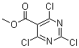 Methyl 2,4,6-trichloro-5-pyrimidinecarboxylate molecular structure (CAS 87846-94-4)