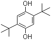 structure of CAS# 88-58-4, 2,5-Di-tert-butylhydroquinone;Dibutylhydroquinone; BHQ; 2,5-Ditertiary butyl hydroquinone; Antioxidant DTBHQ