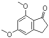 2,3-二氢-5,7-二甲氧基-1H-茚-1-酮分子结构 (CAS 880-87-5)