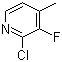 结构式 CAS# 881891-82-3, 2-氯-3-氟-4-甲基吡啶
