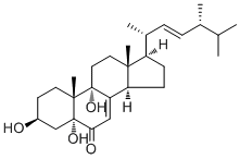 3,5,9-Trihydroxyergosta-7,22-dien-6-one molecular structure (CAS 88191-14-4)
