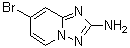 结构式 CAS# 882521-63-3, 7-溴-[1,2,4]三唑并[1,5-a]吡啶-2-胺