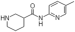 N-(5-Methylpyridin-2-yl)piperidine-3-carboxamide molecular structure (CAS 883106-75-0)