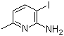结构式 CAS# 884495-19-6, 3-碘-6-甲基吡啶-2-胺