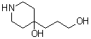 4-Hydroxy-4-piperidinepropanol molecular structure (CAS 884586-68-9)
