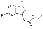 5-氟-1H-吲唑-3-乙酸乙酯分子结构 (CAS 885271-93-2)