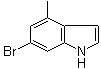 structure of CAS# 885520-51-4, 4-Methyl-6-bromoindole;6-Bromo-4-methyl-1H-indole