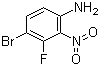 结构式 CAS# 886762-75-0, 4-溴-3-氟-2-硝基苯胺
