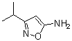 5-氨基-3-异丙基异恶唑分子结构 (CAS 88786-11-2)