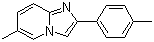 6-甲基-2-(4-甲基苯基)咪唑[1,2-a]吡啶分子结构 (CAS 88965-00-8)