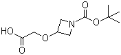 3-(Carboxymethoxy)-1-azetidinecarboxylic acid tert-butyl ester molecular structure (CAS 889952-83-4)