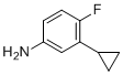 3-Cyclopropyl-4-fluoroaniline molecular structure (CAS 890129-90-5)