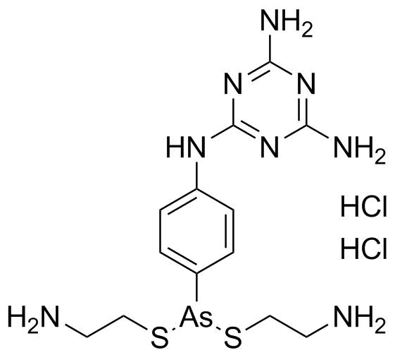 Melarsomine dihydrochloride molecular structure (CAS 89141-50-4)