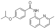 4-(1-甲基乙氧基)-N-(2-甲基-8-喹啉基)苯甲酰胺分子结构 (CAS 892711-75-0)