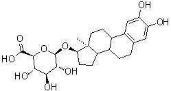 2-Hydroxyestradiol-17beta-glucuronide molecular structure (CAS 89289-97-4)