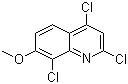 2,4,8-Trichloro-7-methoxyquinoline molecular structure (CAS 893620-26-3)
