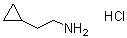 结构式 CAS# 89381-08-8, 2-环丙基乙胺盐酸盐