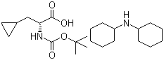 structure of CAS# 89483-09-0, Boc-D-Cyclopropylalanine dicyclohexylamine salt;Boc-D-Cyclopropylalanine-DCHA
