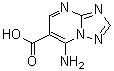 7-Amino-[1,2,4]triazolo[1,5-a]pyrimidine-6-carboxylic acid molecular structure (CAS 89488-18-6)