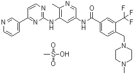 structure of CAS# 895519-91-2, Flumatinib mesylate