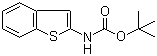 structure of CAS# 89673-36-9, Benzothiophene-2-carbamic acid tert-butyl ester;Benzo[b]thien-2-yl-carbamic acid tert-butyl ester