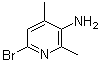 6-Bromo-2,4-dimethylpyridin-3-amine molecular structure (CAS 897733-12-9)