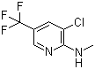 3-Chloro-N-methyl-5-(trifluoromethyl)-2-pyridinamine molecular structure (CAS 89810-01-5)