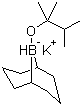 Potassium 9-(2,3-dimethyl-2-butoxy)-9-boratabicyclo[3.3.l]nonane molecular structure (CAS 89999-86-0)