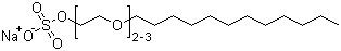 结构式 CAS# 9004-82-4, 月桂醇聚氧乙烯醚硫酸酯钠盐; 十二烷基聚氧乙烯醚硫酸钠