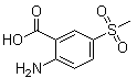 2-Amino-5-methylsulfonylbenzoic acid molecular structure (CAS 90222-79-0)