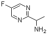 structure of CAS# 905587-41-9, 5-Fluoro-alpha-methyl-2-pyrimidinemethanamine;1-(5-Fluoropyrimidin-2-yl)ethanamine