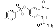 4-Fluorobenzenesulfonic acid 4-[(aminocarbonyl)amino]-3-nitrophenyl ester molecular structure (CAS 90628-79-8)