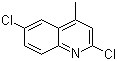 2,6-Dichloro-4-methylquinoline molecular structure (CAS 90723-71-0)