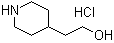 4-Piperidineethanol hydrochloride molecular structure (CAS 90747-17-4)