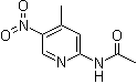 N-(4-Methyl-5-nitropyridin-2-yl)acetamide molecular structure (CAS 90765-02-9)